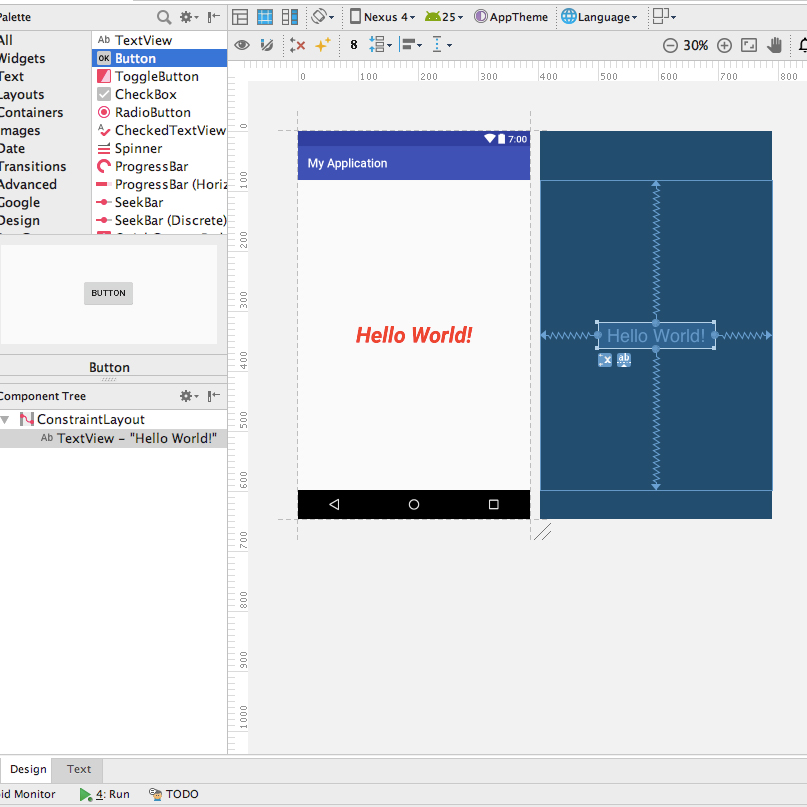 TEXTVIEW Android Studio.