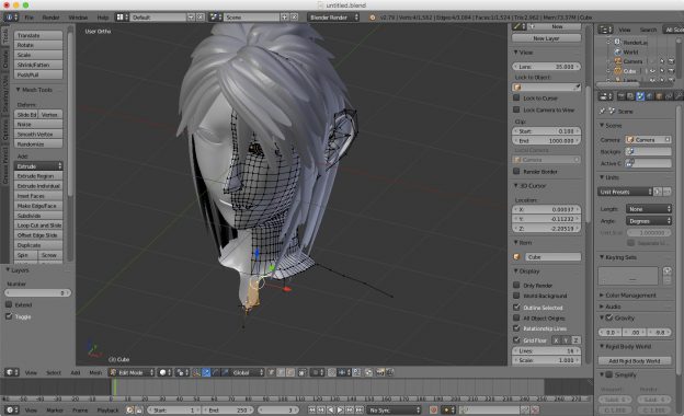 Blenderでの3d女の子キャラモデリングの全てを完全解説するよ