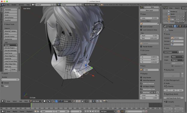 Blenderでの3d女の子キャラモデリングの全てを完全解説するよ