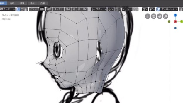 Blender 2.8】女の子キャラクター全身のモデリング