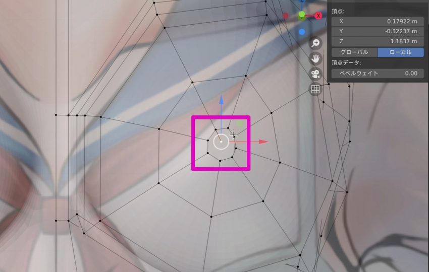 Blenderでの女の子モデリング工程