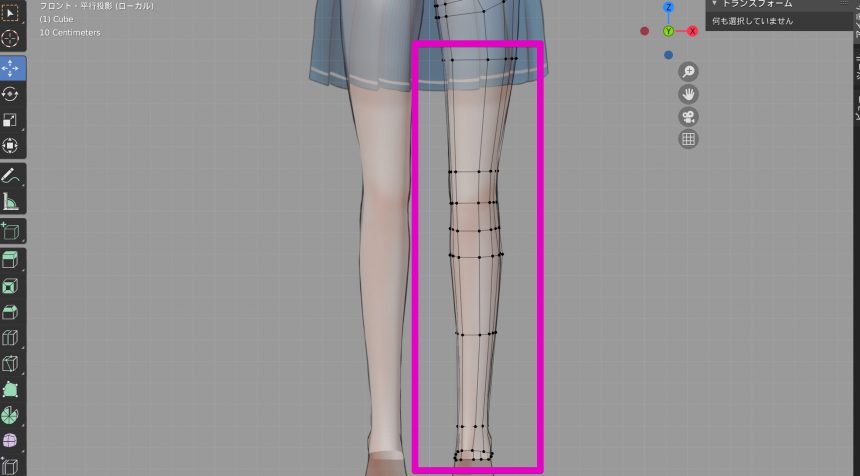 Blenderでの女の子モデリング工程