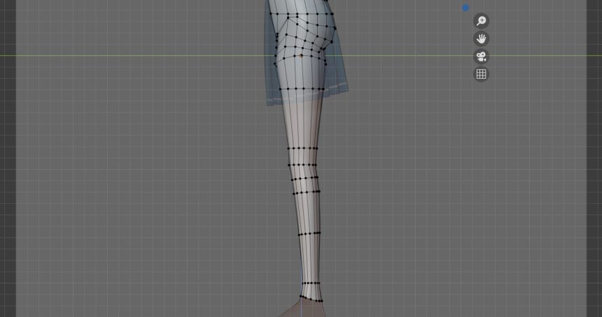 Blenderでの女の子モデリング工程