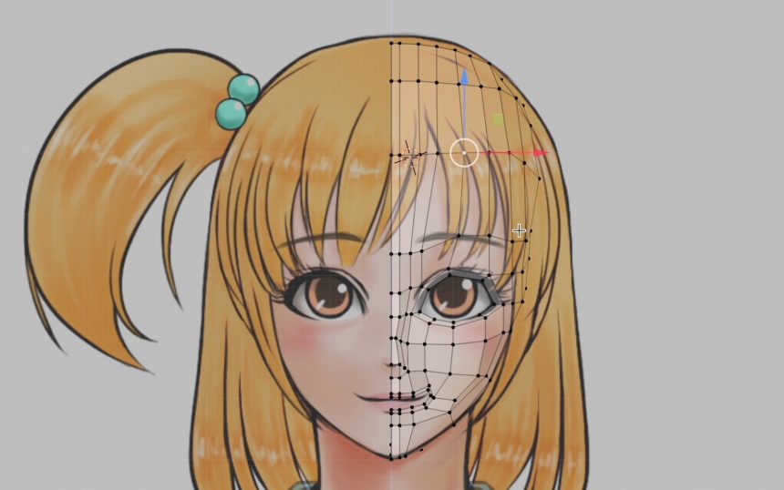 Blenderでの女の子モデリング工程