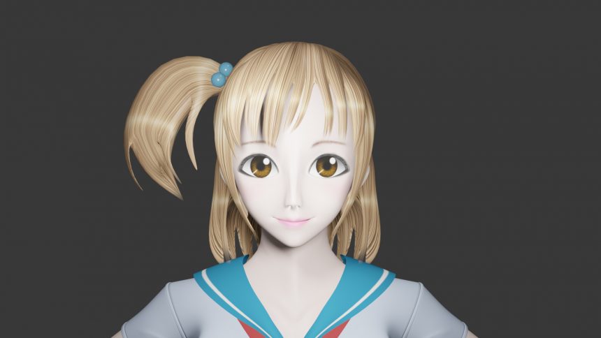 Blenderでの3d女の子キャラモデリングの全てを完全解説するよ