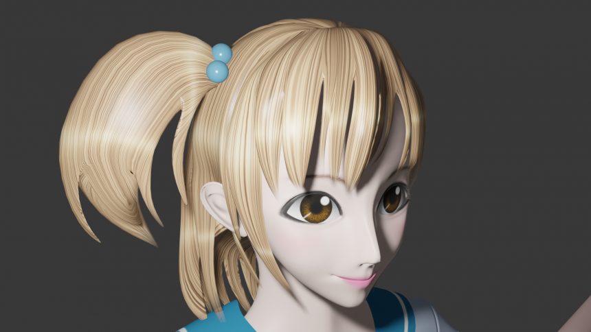 Blenderでの3d女の子キャラモデリングの全てを完全解説するよ