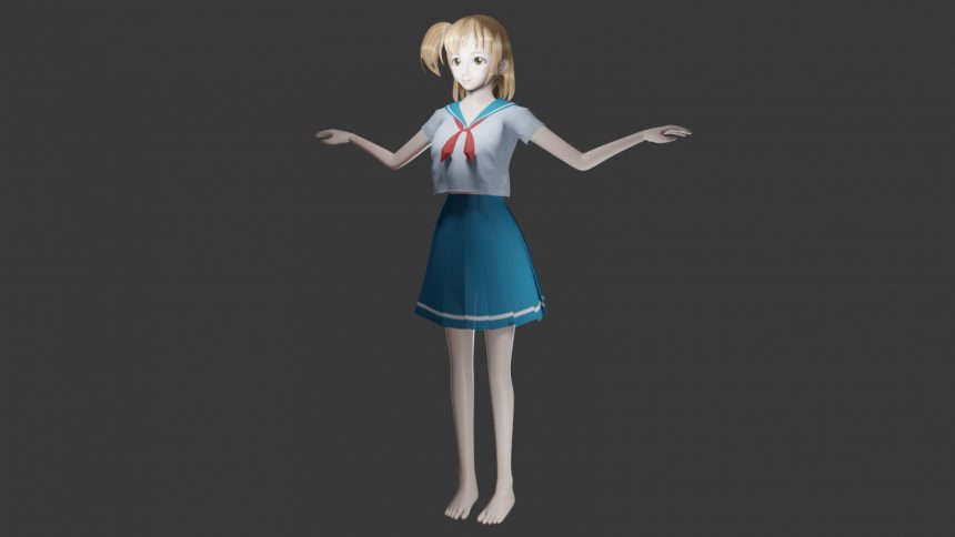 Blenderでの3d女の子キャラモデリングの全てを完全解説するよ