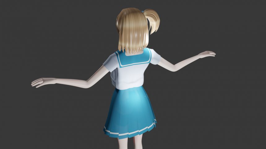 Blenderでの3d女の子キャラモデリングの全てを完全解説するよ