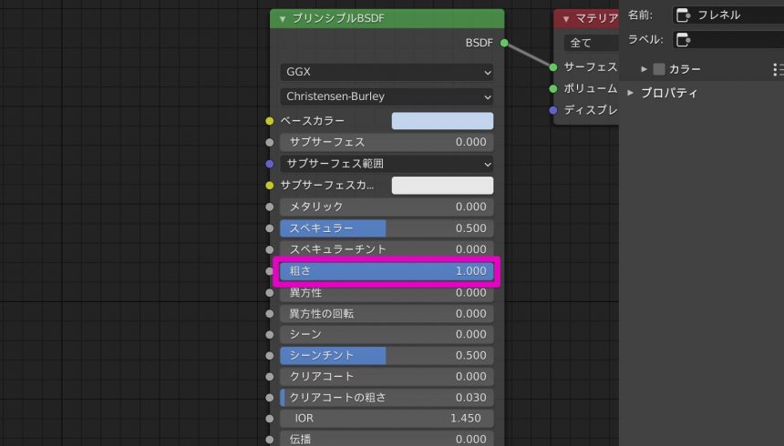 Blenderでの服のマテリアル