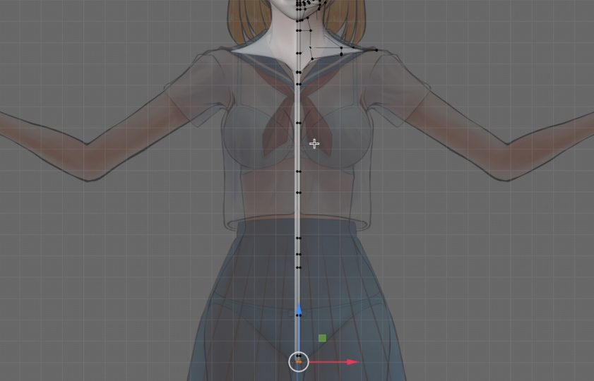 Blenderでの女の子モデリング工程