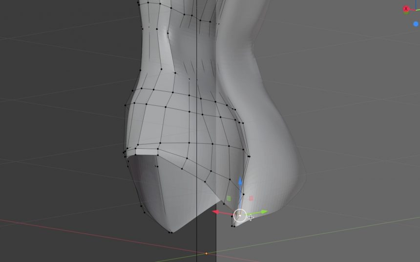 Blenderでの女の子モデリング工程