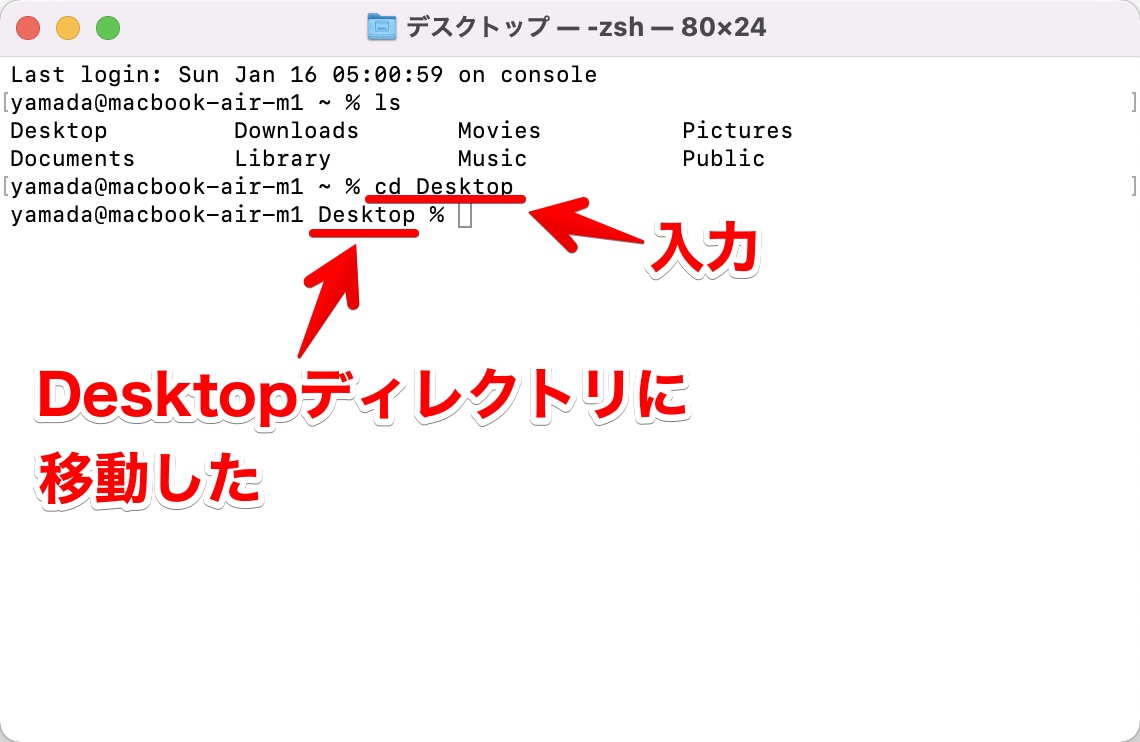【初心者向け】cdコマンドの使い方を分かりやすく解説！（Mac）