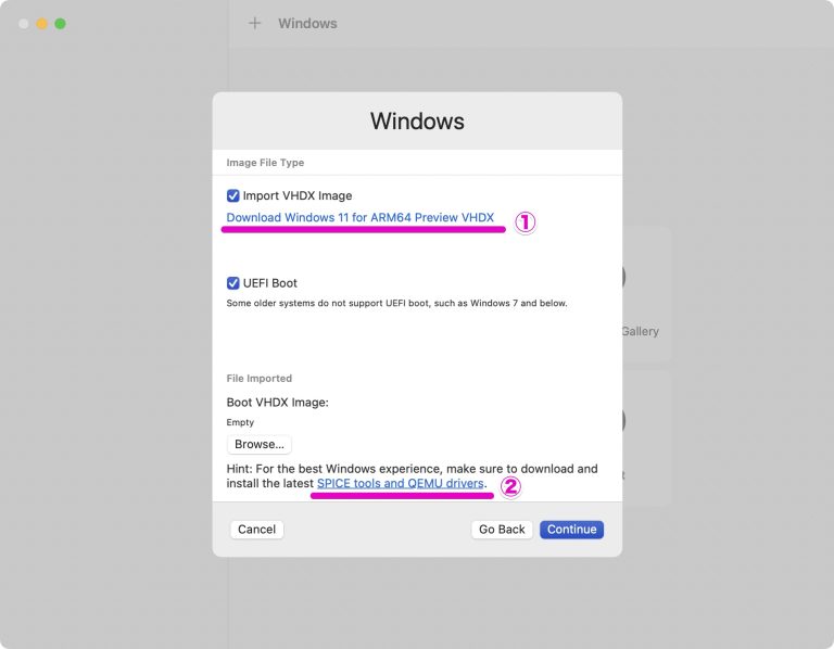 UTMでM1 MacにWindows11の仮想環境を構築する方法